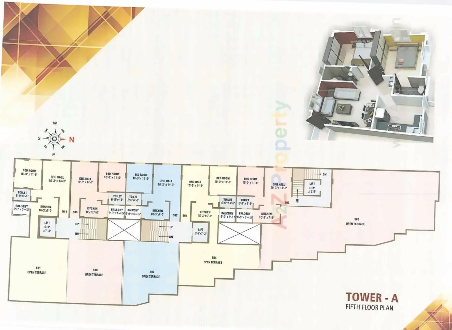 Layout of real estate project Nandish Avenue located at Kalali, Vadodara, Gujarat