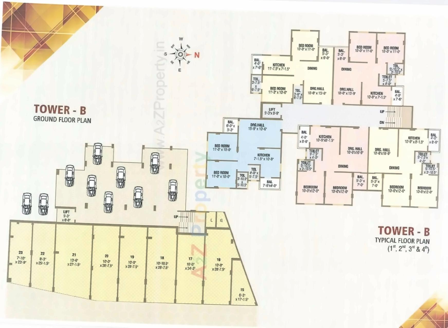 Layout of real estate project Nandish Avenue located at Kalali, Vadodara, Gujarat