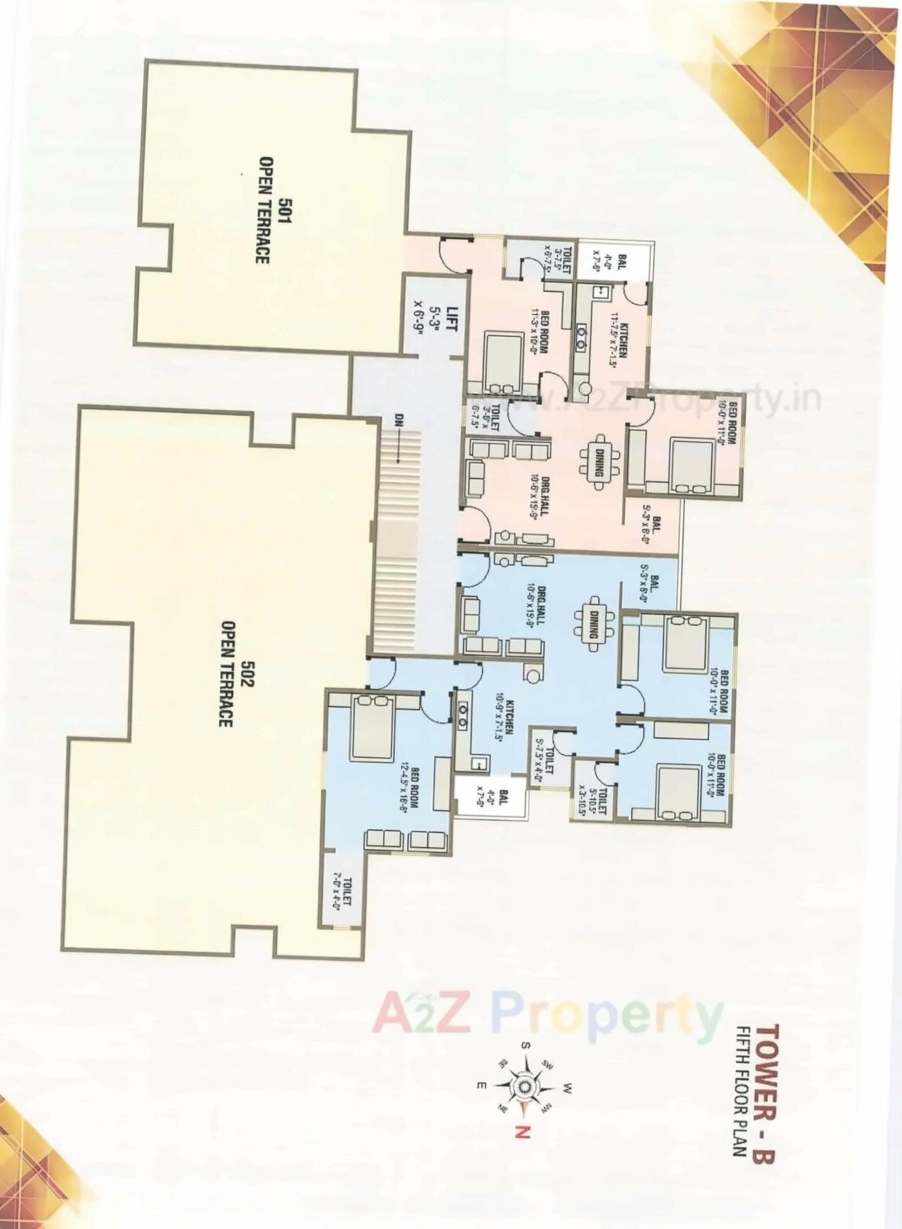 Layout of real estate project Nandish Avenue located at Kalali, Vadodara, Gujarat