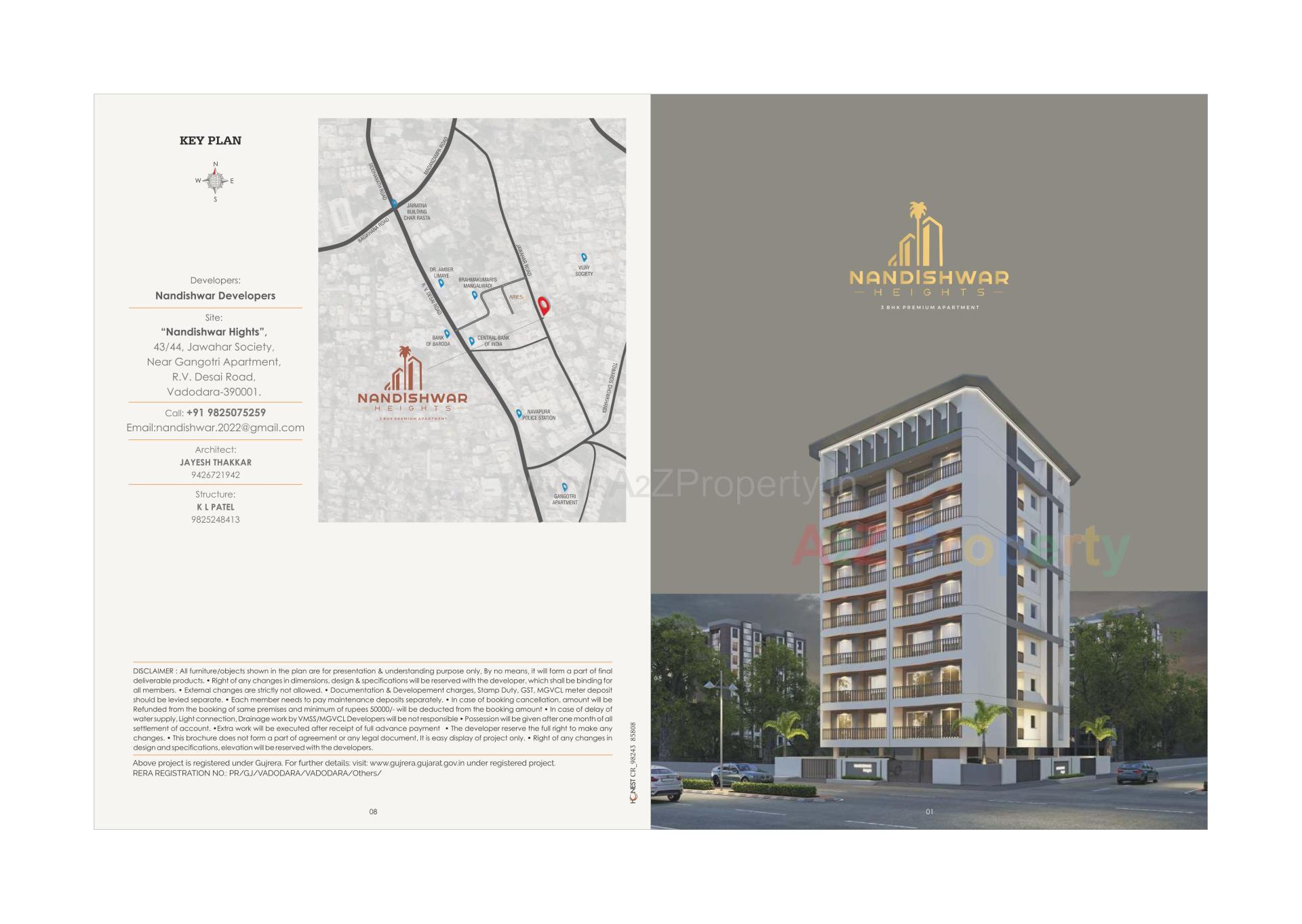  of real estate project Nandishwar Heights located at Kasba, Vadodara, Gujarat