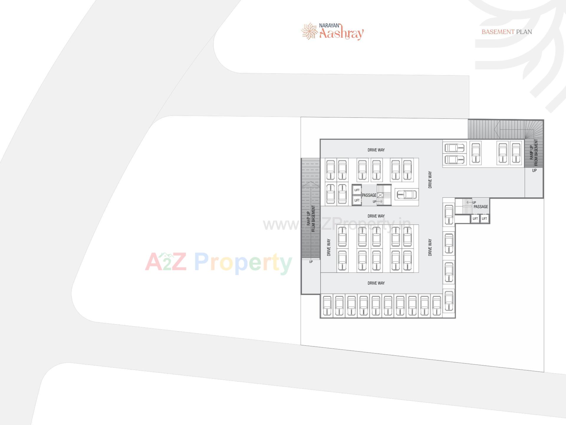Layout of real estate project Narayan Aashray located at Kapurai, Vadodara, Gujarat