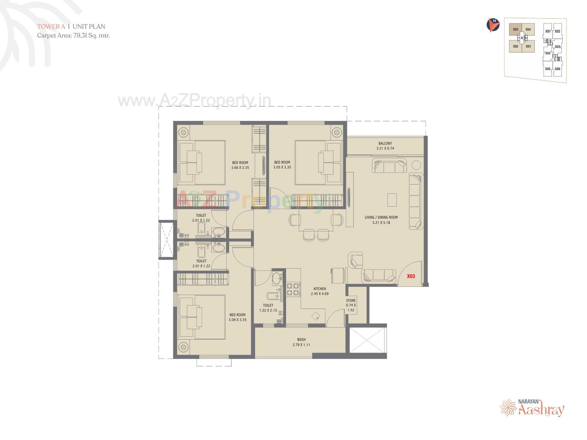 Layout of real estate project Narayan Aashray located at Kapurai, Vadodara, Gujarat
