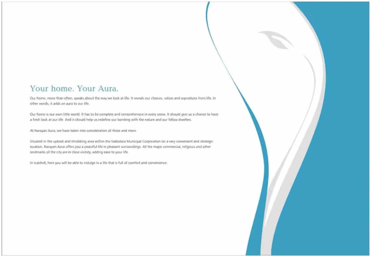  of real estate project Narayan Aura located at Atladara, Vadodara, Gujarat