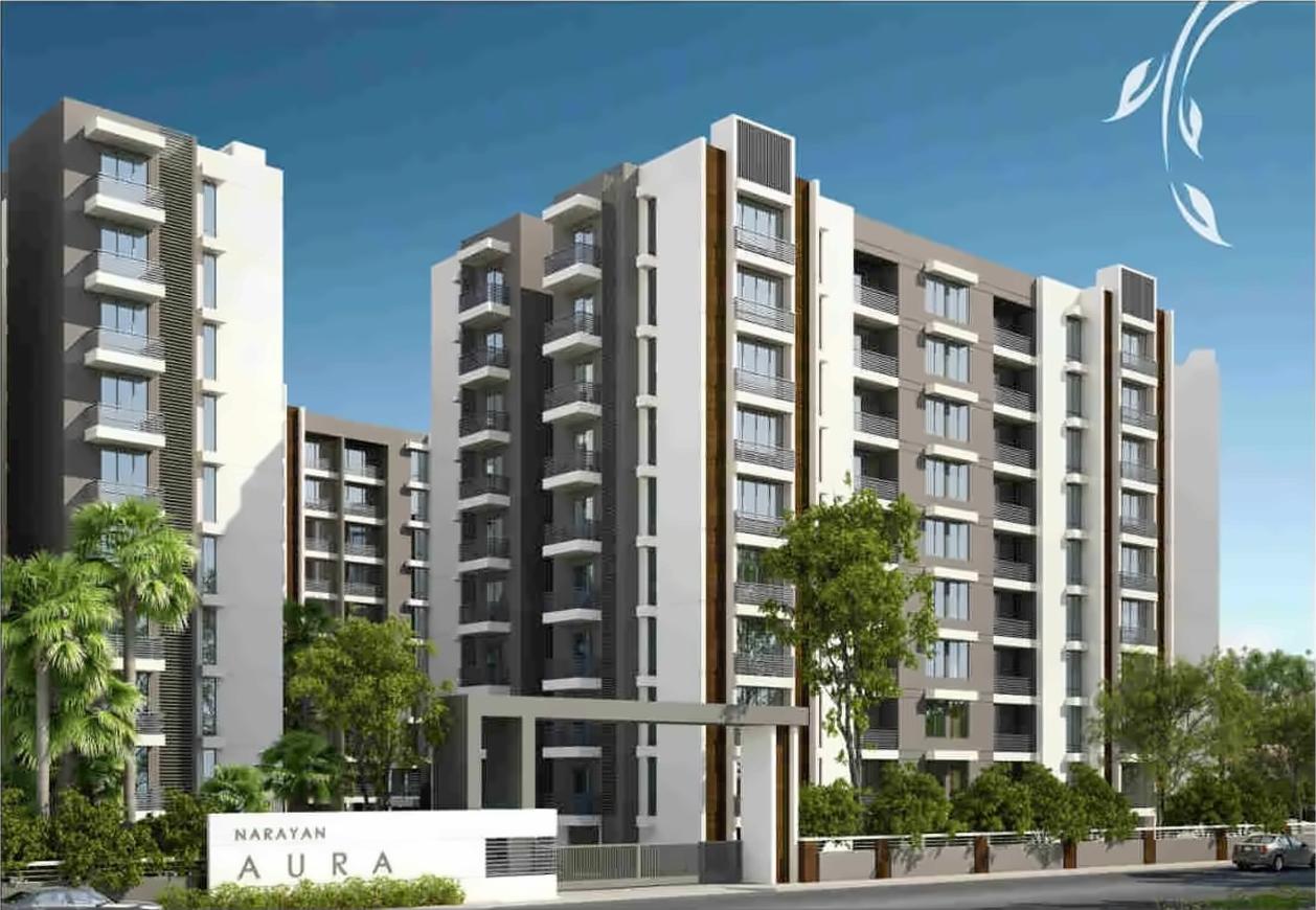 3D Elevation of real estate project Narayan Aura located at Atladara, Vadodara, Gujarat
