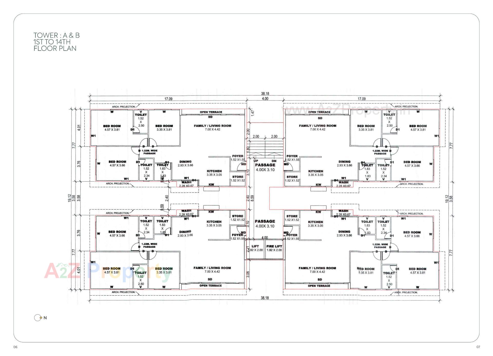 Layout of real estate project Narayan Green Vistas located at Chhani, Vadodara, Gujarat