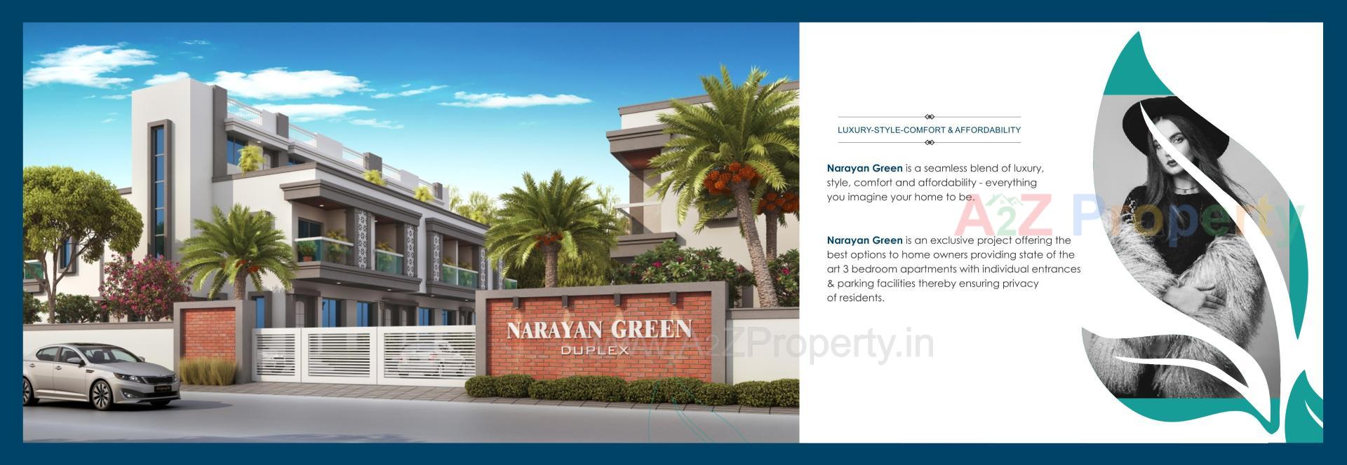 3D Elevation of real estate project Narayan Green located at Bapod, Vadodara, Gujarat