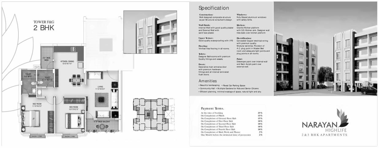Layout of real estate project Narayan Highlife Duplex Apartment located at Kapurai, Vadodara, Gujarat