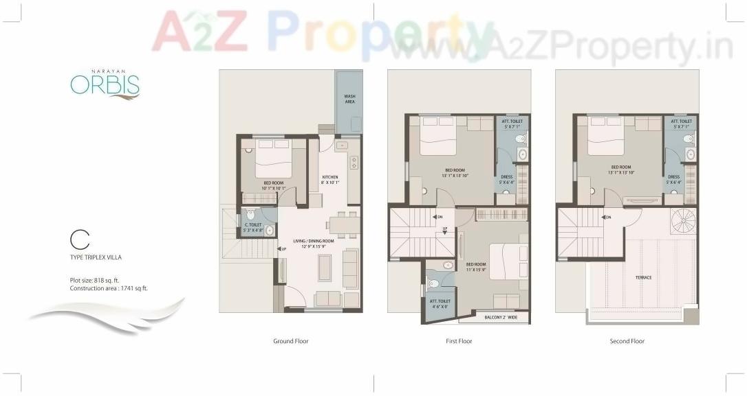 Layout of real estate project Narayan Orbis located at Vadodara, Vadodara, Gujarat