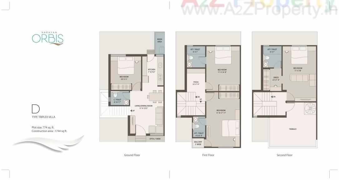 Layout of real estate project Narayan Orbis located at Vadodara, Vadodara, Gujarat