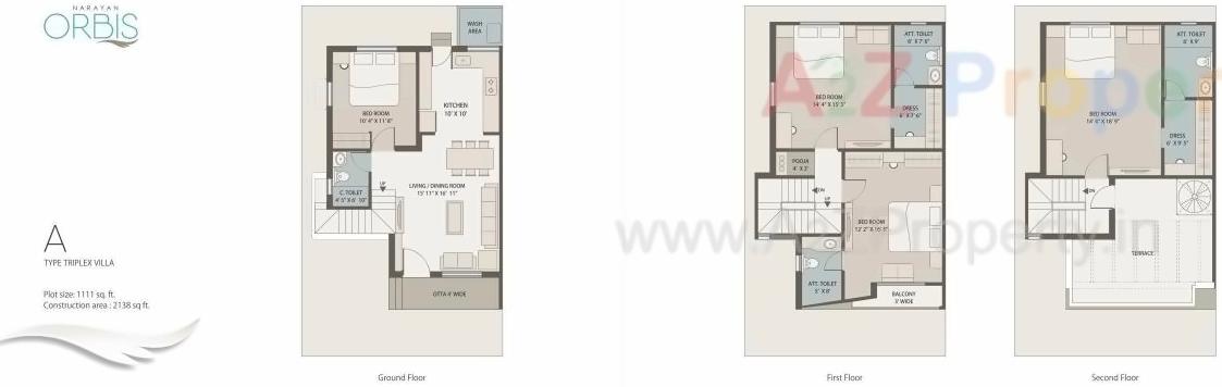 Layout of real estate project Narayan Orbis located at Vadodara, Vadodara, Gujarat
