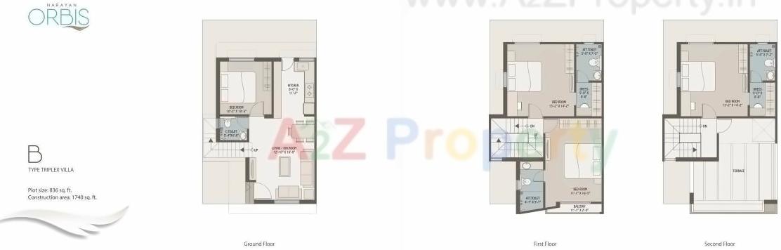 Layout of real estate project Narayan Orbis located at Vadodara, Vadodara, Gujarat