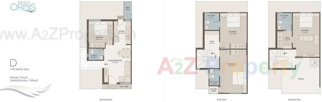 Layout of real estate project Narayan Orbis located at Vadodara, Vadodara, Gujarat