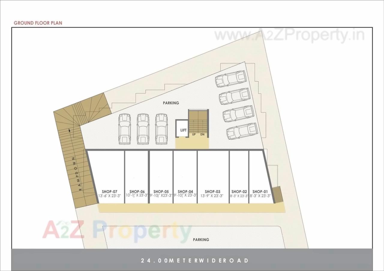 Layout of real estate project Narayan Square located at Gorva, Vadodara, Gujarat
