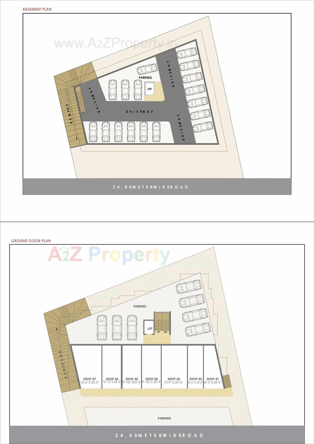 Layout of real estate project Narayan Square located at Gorva, Vadodara, Gujarat