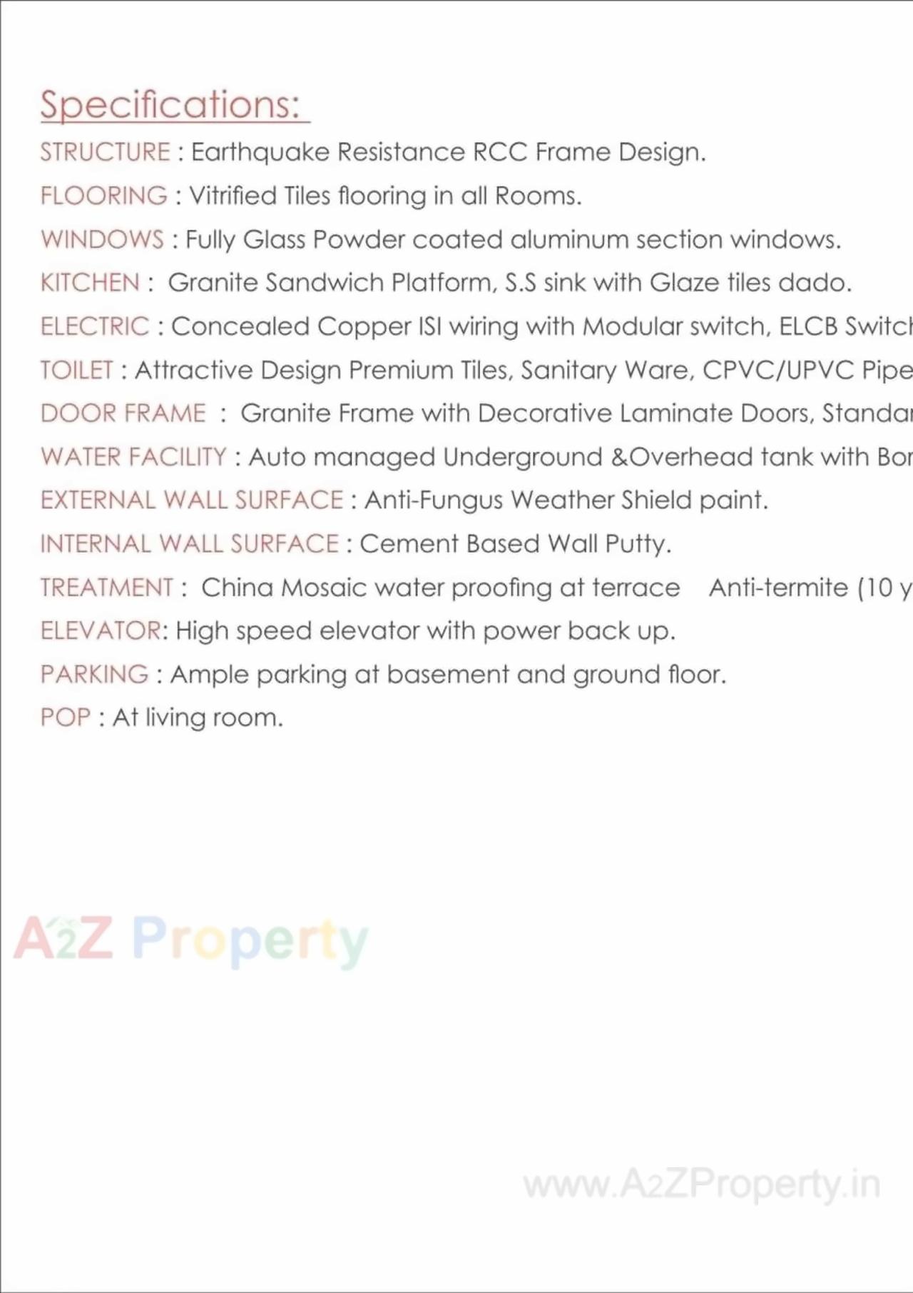 Project Specifications