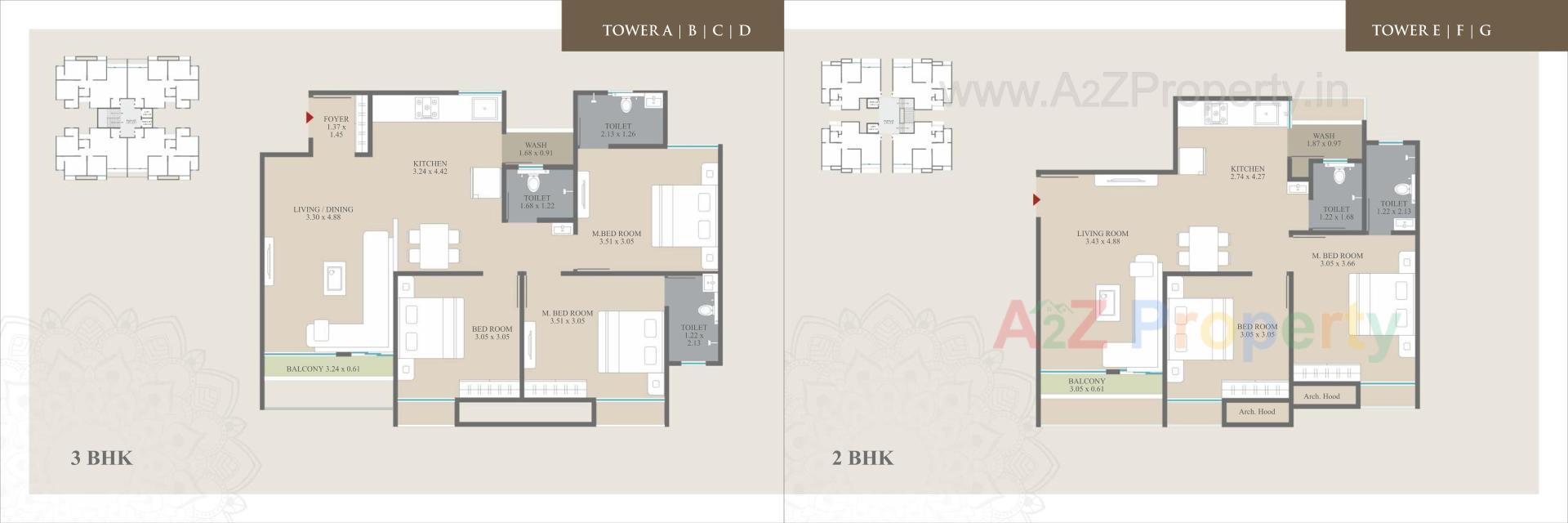 Layout of real estate project Nathdwar Resicom located at Bapod, Vadodara, Gujarat