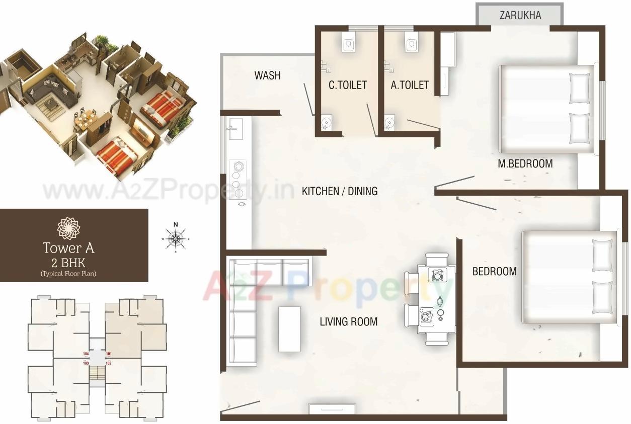 Layout of real estate project Nathdwar Villa located at Danteshwar, Vadodara, Gujarat