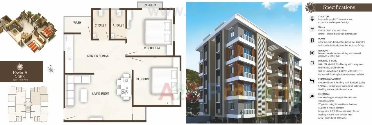 Layout of real estate project Nathdwar Villa located at Danteshwar, Vadodara, Gujarat