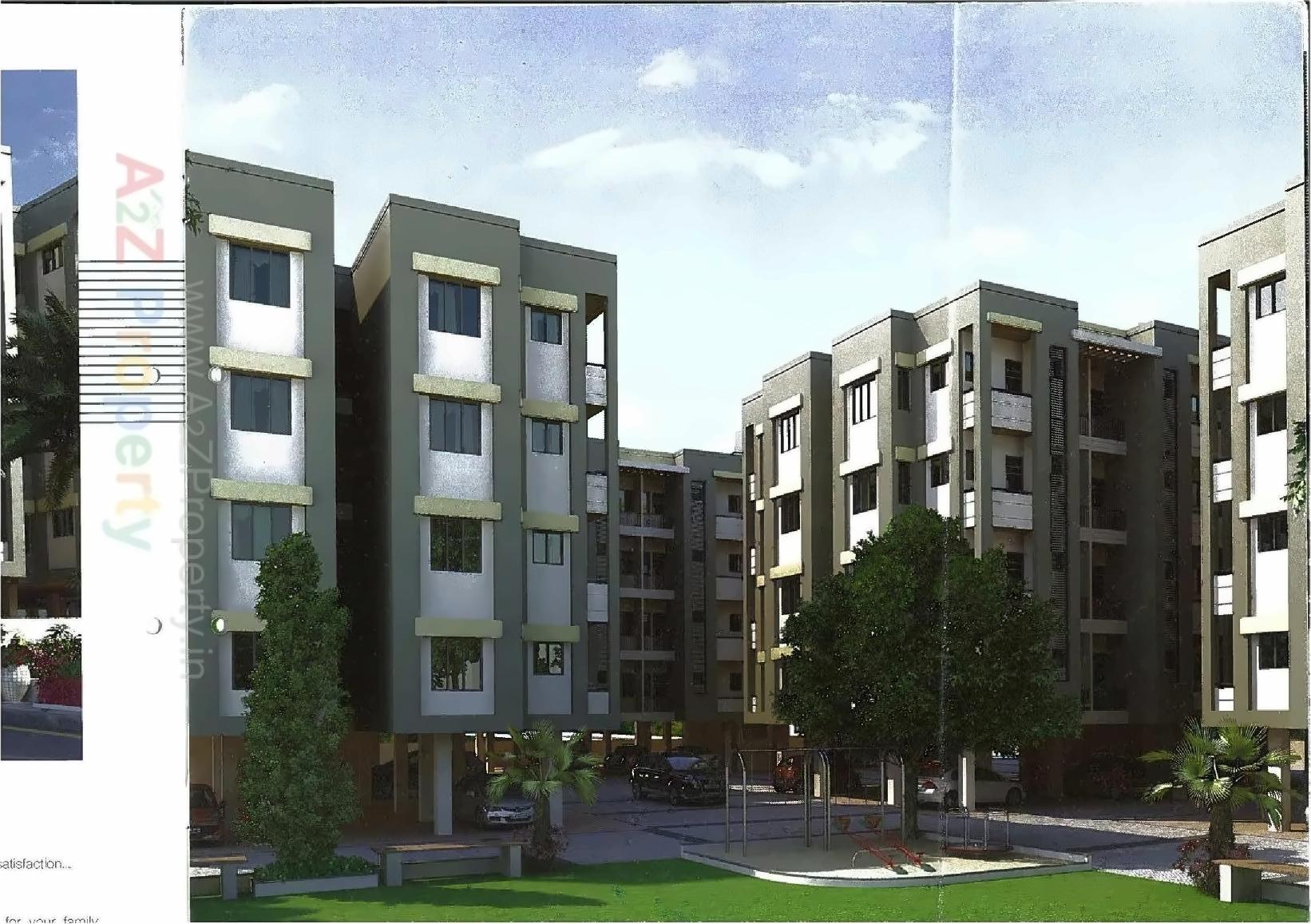 3D Elevation of real estate project Neel Deep Tower located at Dasharath, Vadodara, Gujarat