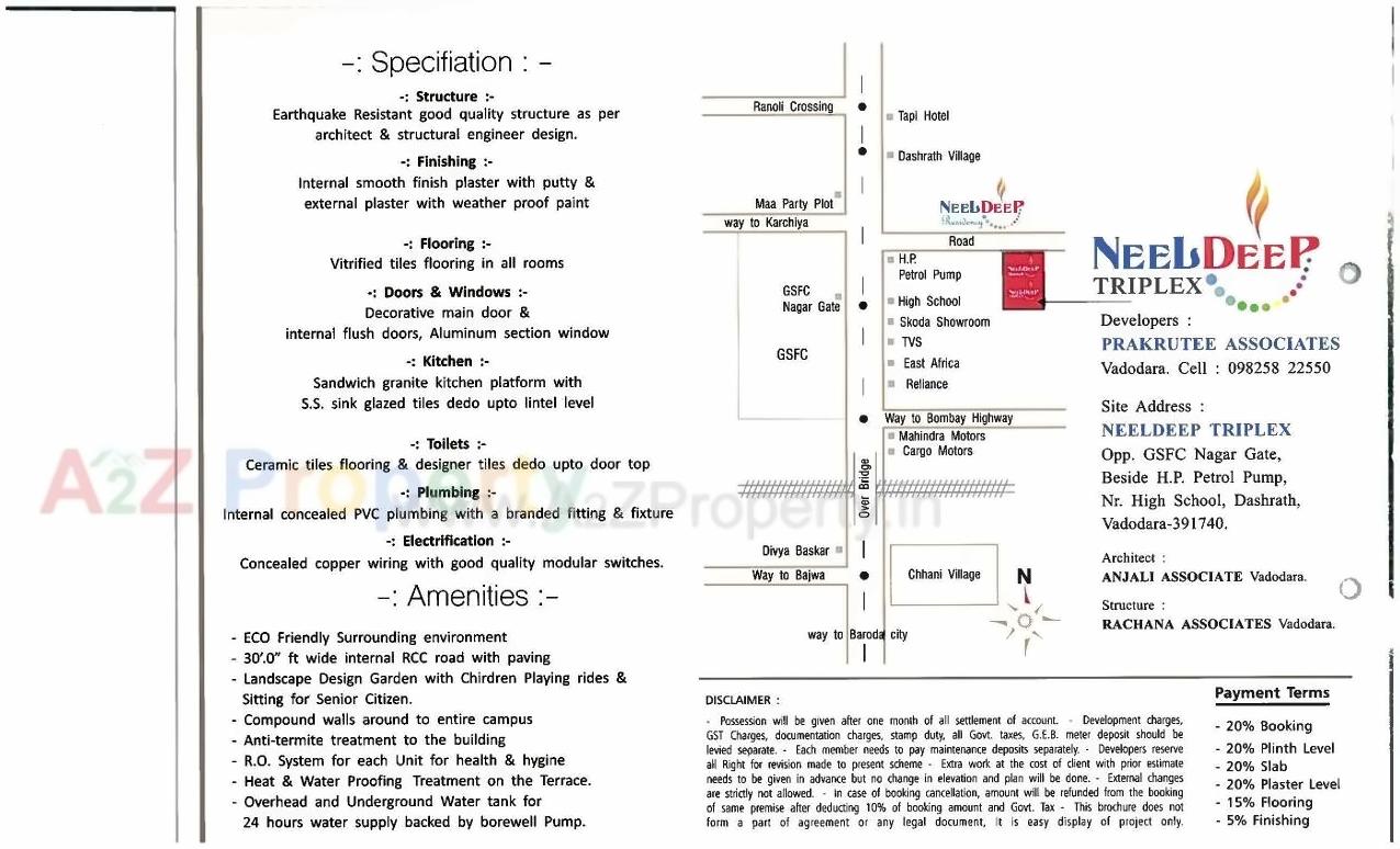  of real estate project Neel Deep Triplex located at Dasharath, Vadodara, Gujarat