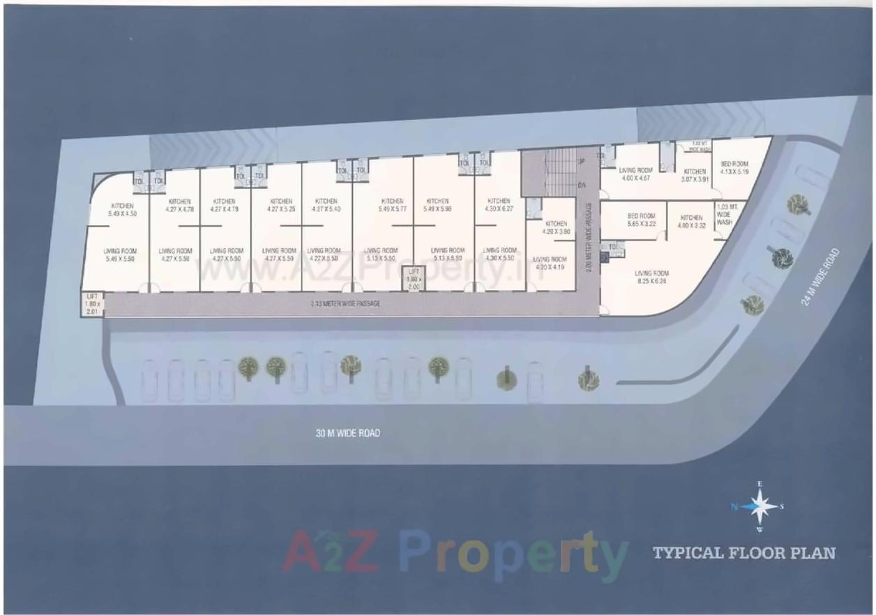 Layout of real estate project Neelkanth Gold located at Vasna, Vadodara, Gujarat