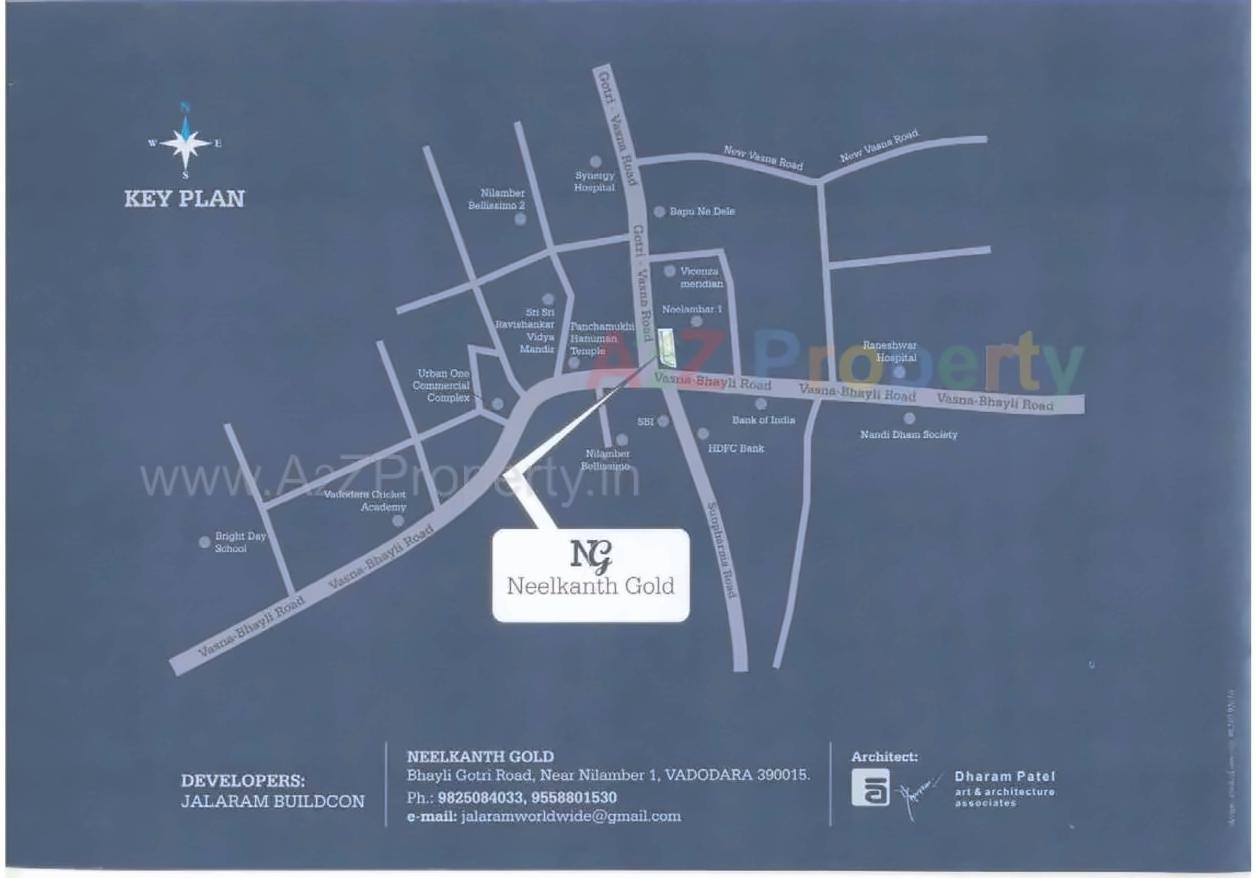  of real estate project Neelkanth Gold located at Vasna, Vadodara, Gujarat