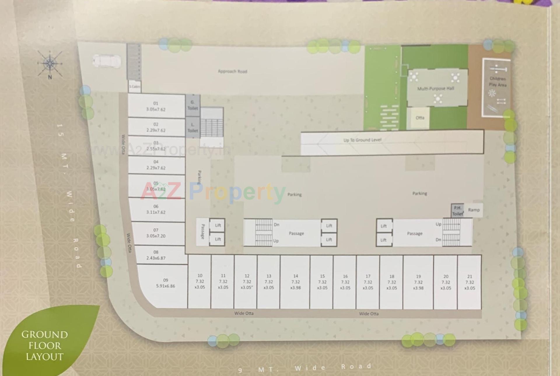 Layout of real estate project Neelkanth Greens located at Bhayli, Vadodara, Gujarat