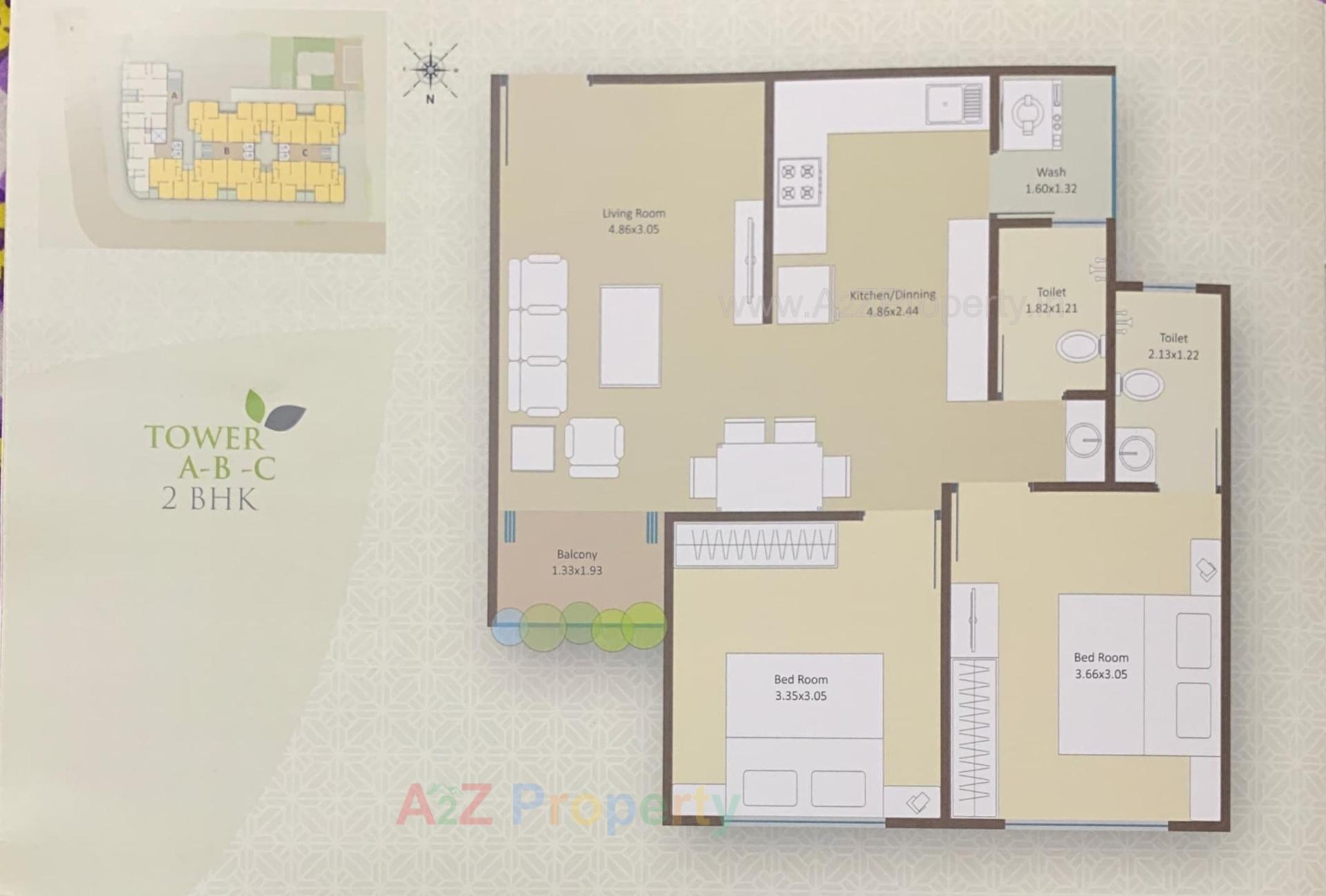 Layout of real estate project Neelkanth Greens located at Bhayli, Vadodara, Gujarat