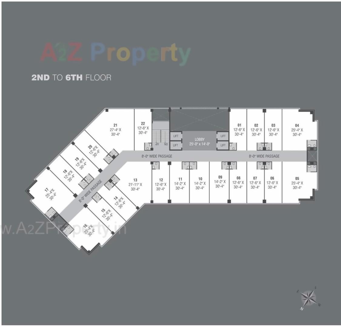 Layout of real estate project Neptune Edge located at Subhanpura, Vadodara, Gujarat