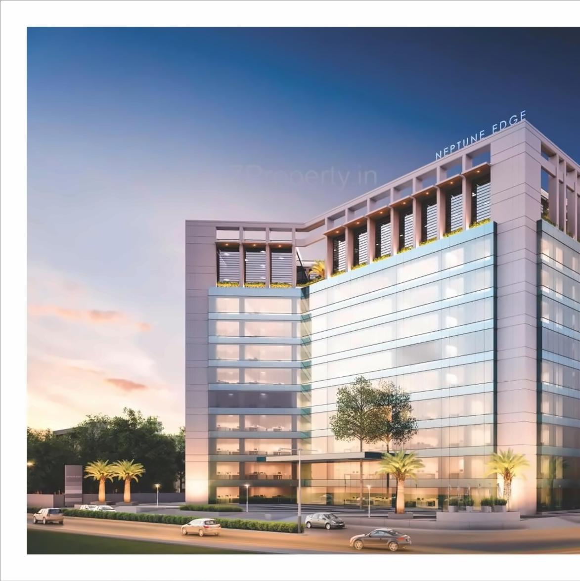 3D Elevation of real estate project Neptune Edge located at Subhanpura, Vadodara, Gujarat