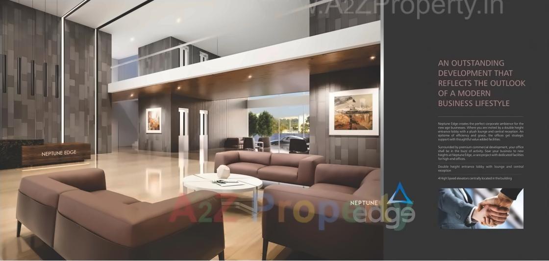 3D Elevation of real estate project Neptune Edge located at Subhanpura, Vadodara, Gujarat