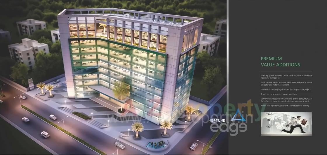 3D Elevation of real estate project Neptune Edge located at Subhanpura, Vadodara, Gujarat