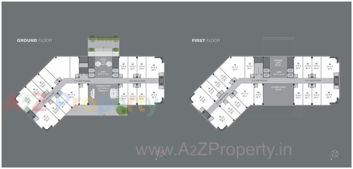 Layout of real estate project Neptune Edge located at Subhanpura, Vadodara, Gujarat