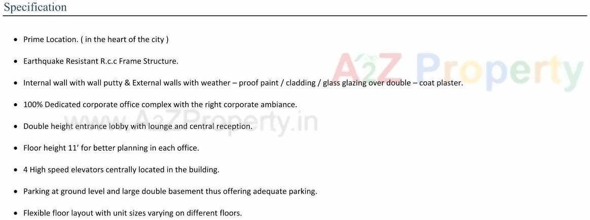  of real estate project Neptune Obelisk located at Vadiwadi, Vadodara, Gujarat