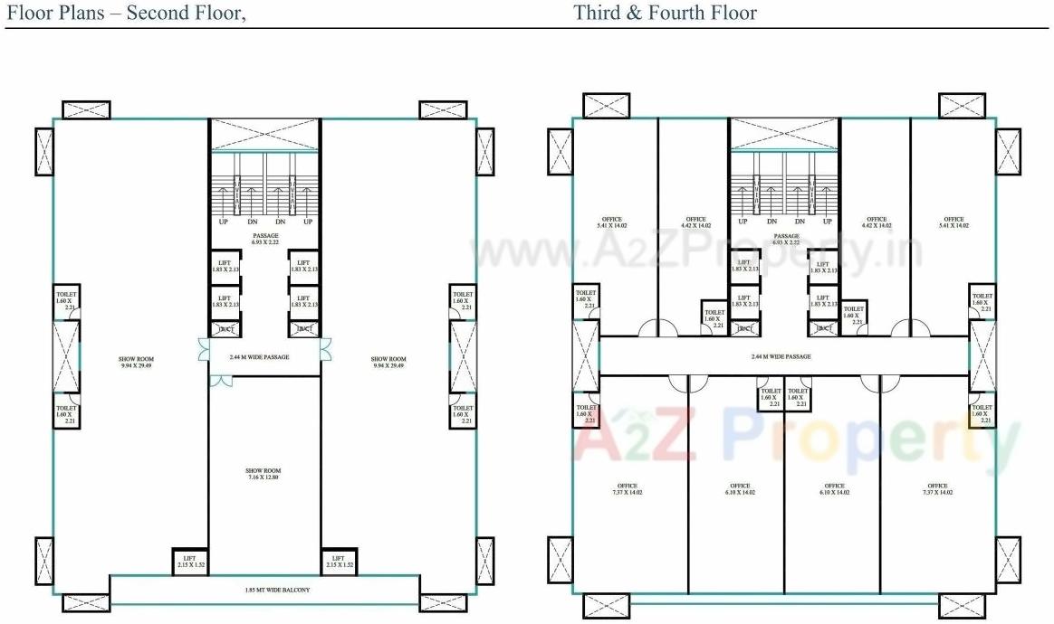 Layout of real estate project Neptune Obelisk located at Vadiwadi, Vadodara, Gujarat