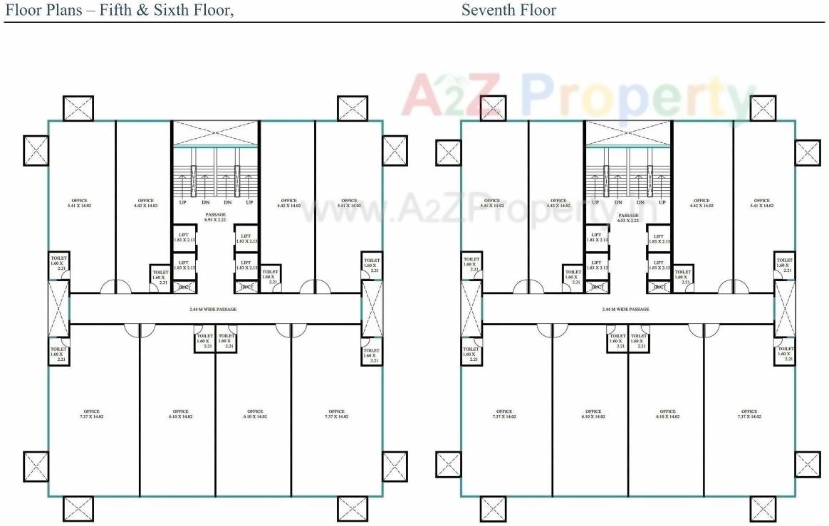 Layout of real estate project Neptune Obelisk located at Vadiwadi, Vadodara, Gujarat