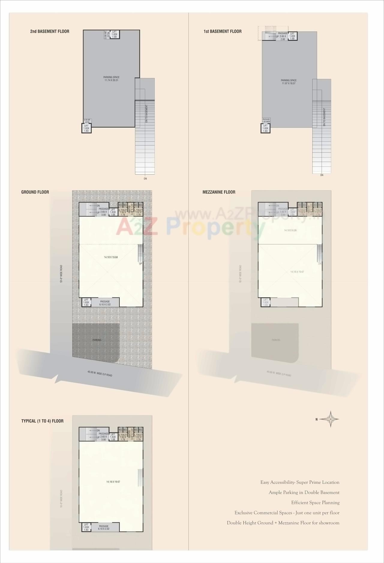 Layout of real estate project Neptune Prime located at Jetalpur, Vadodara, Gujarat