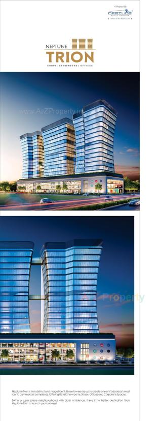 Elevation of real estate project Neptune Trion located at Subhanpura, Vadodara, Gujarat