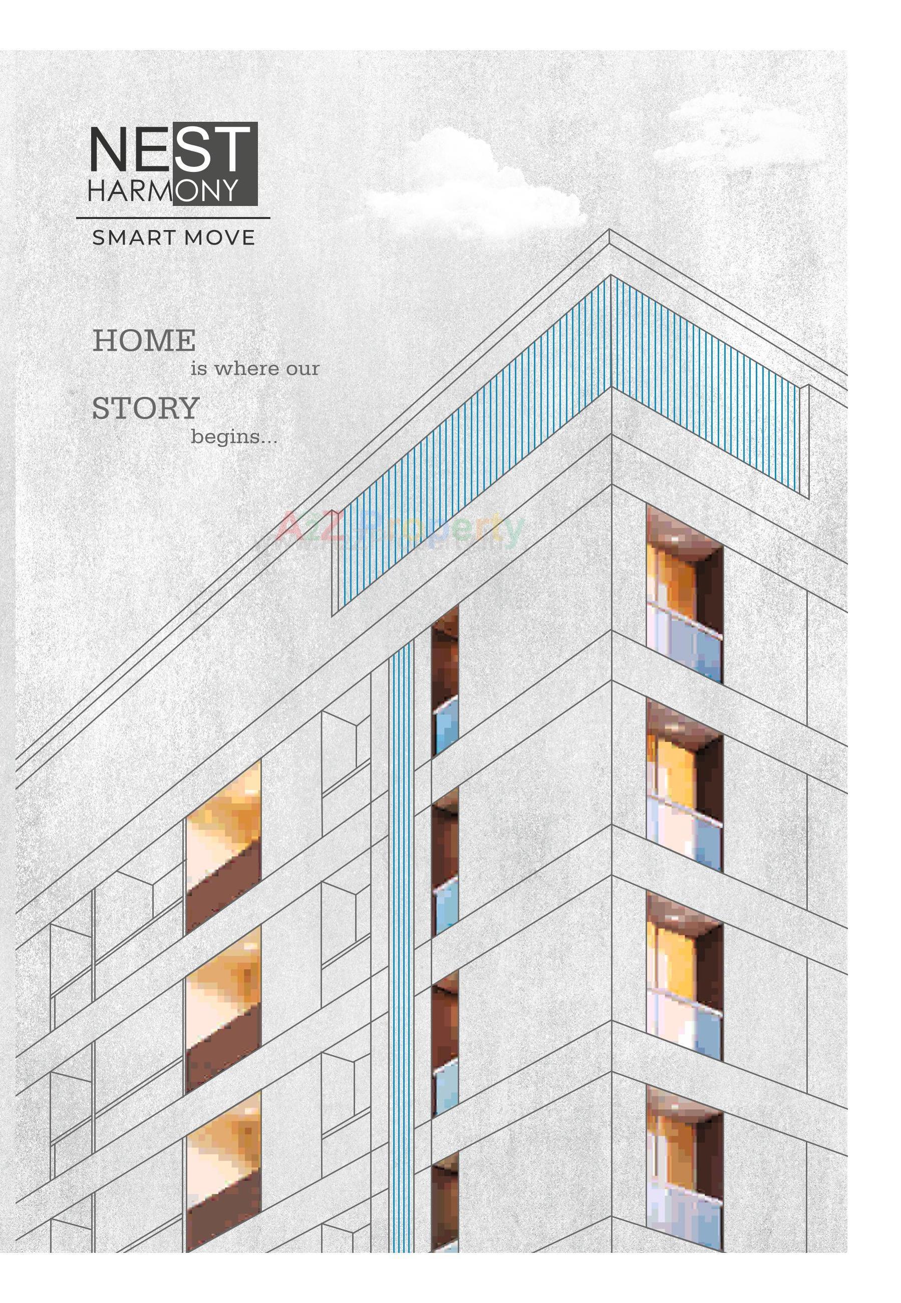 Layout of real estate project Nest Harmony located at Harni, Vadodara, Gujarat