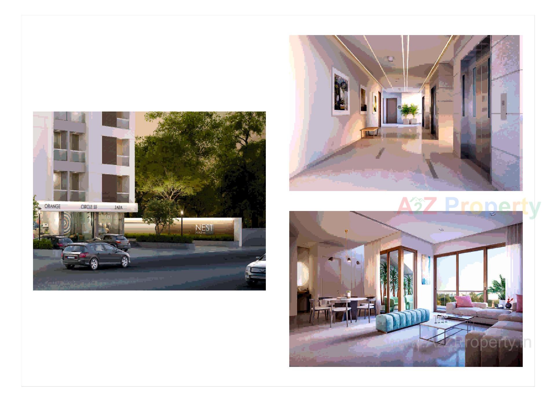 3D Elevation of real estate project Nest Harmony located at Harni, Vadodara, Gujarat