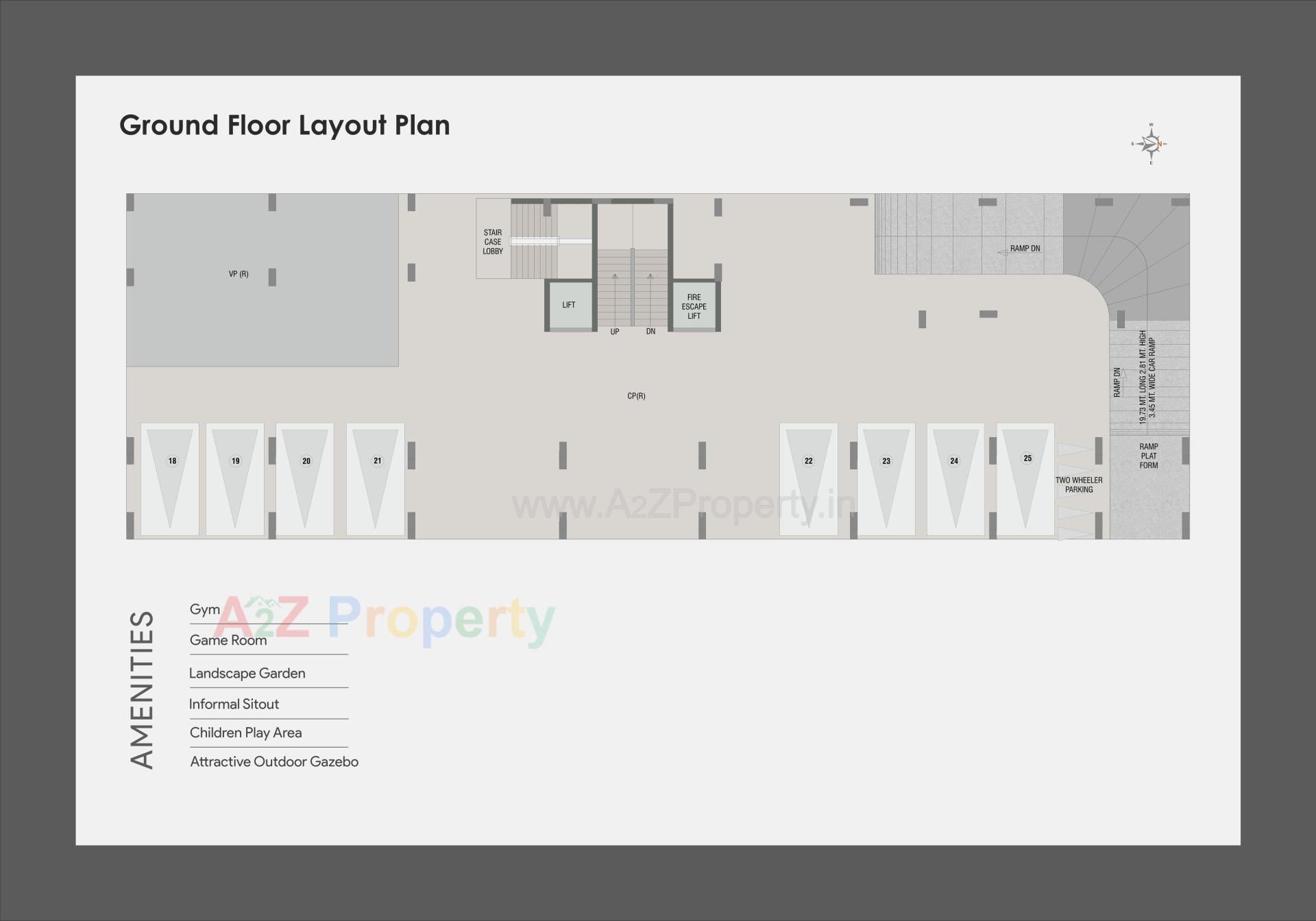 Layout of real estate project Nexon Elite located at Sama, Vadodara, Gujarat