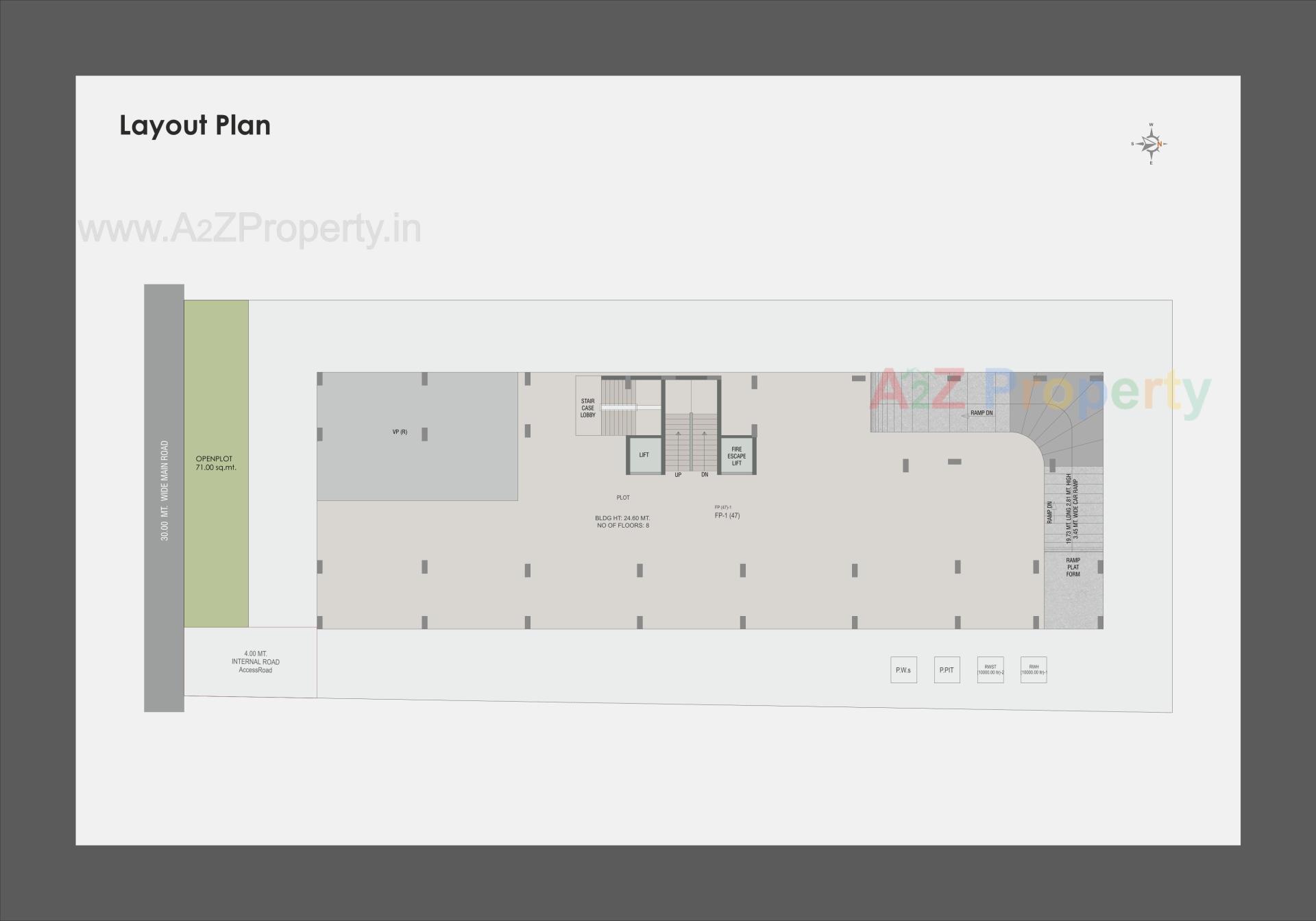 Layout of real estate project Nexon Elite located at Sama, Vadodara, Gujarat