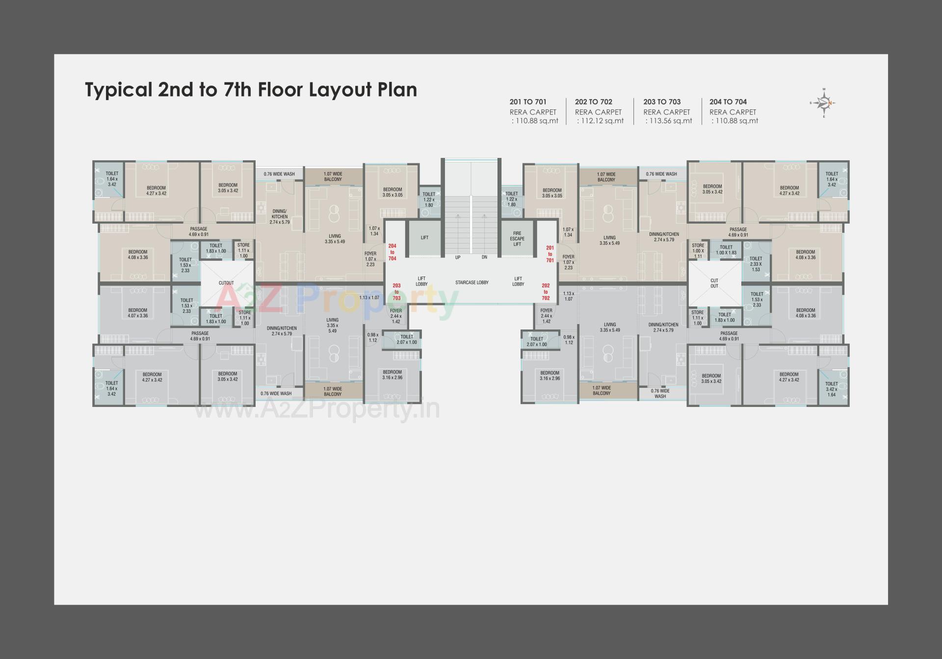 Layout of real estate project Nexon Elite located at Sama, Vadodara, Gujarat