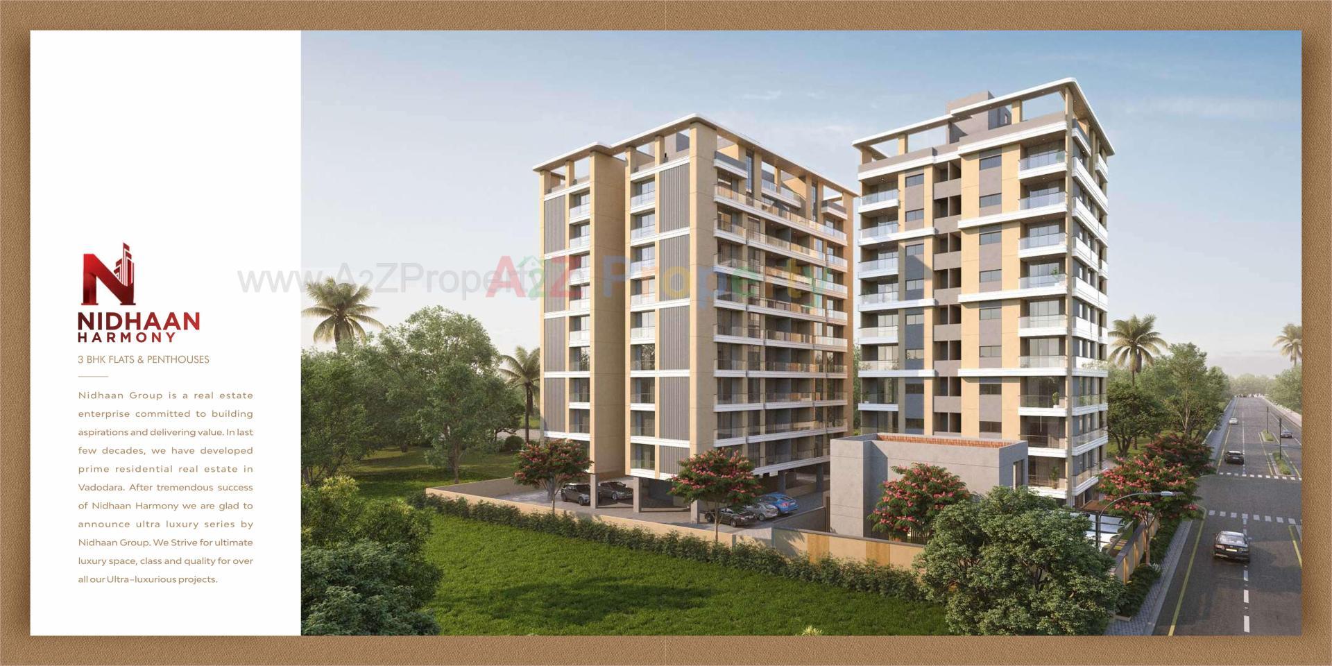 3D Elevation of real estate project Nidhaan Harmony located at Ankodia, Vadodara, Gujarat