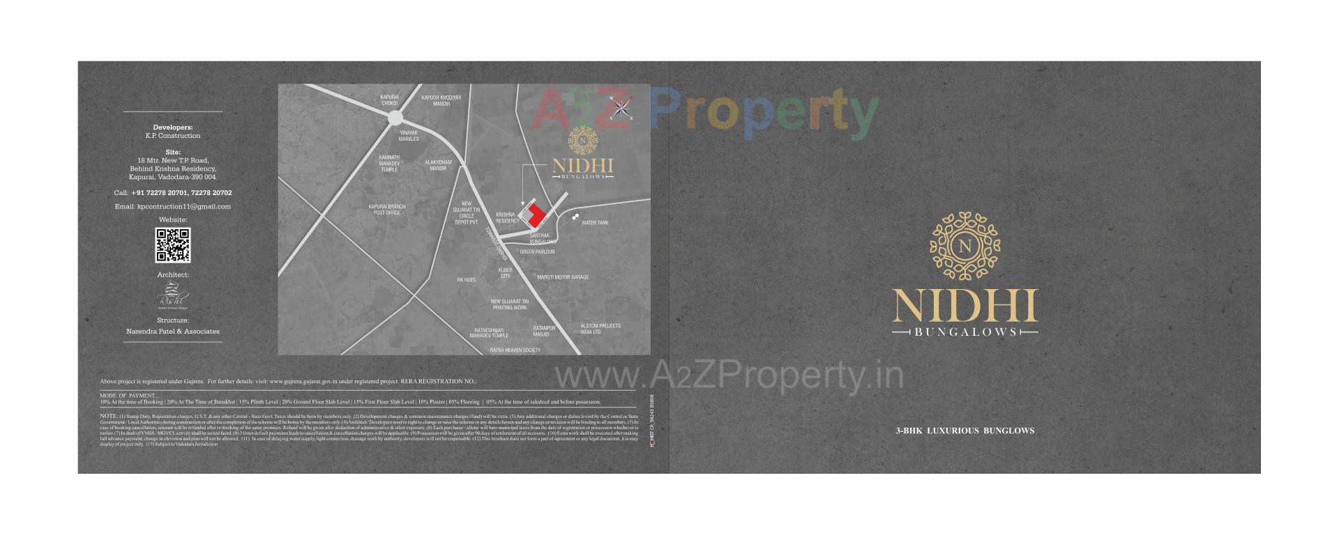  of real estate project Nidhi Bungalows located at Kapurai, Vadodara, Gujarat