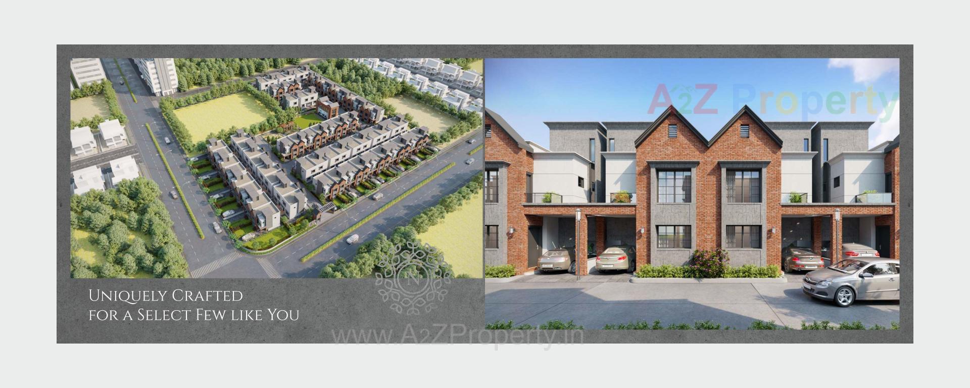 3D Elevation of real estate project Nidhi Bungalows located at Kapurai, Vadodara, Gujarat