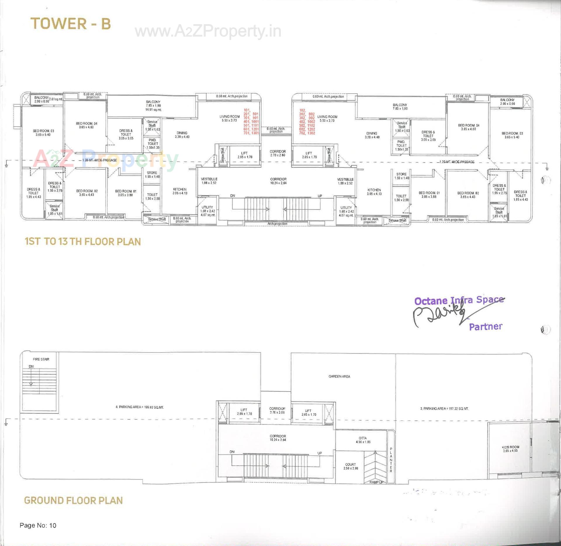 Layout of real estate project Nilamber Bellissimo located at Bhayli, Vadodara, Gujarat