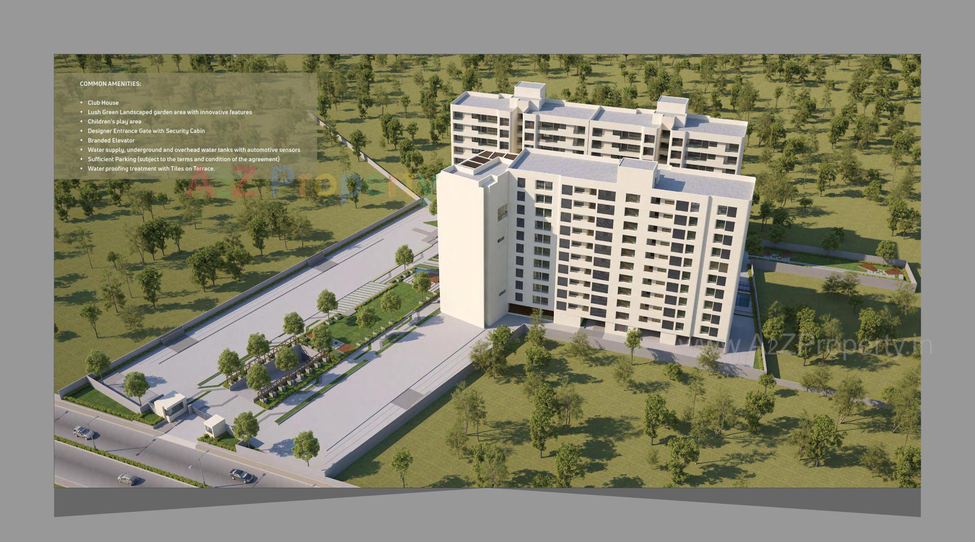 3D Elevation of real estate project Nilamber Bellissimo located at Bhayli, Vadodara, Gujarat