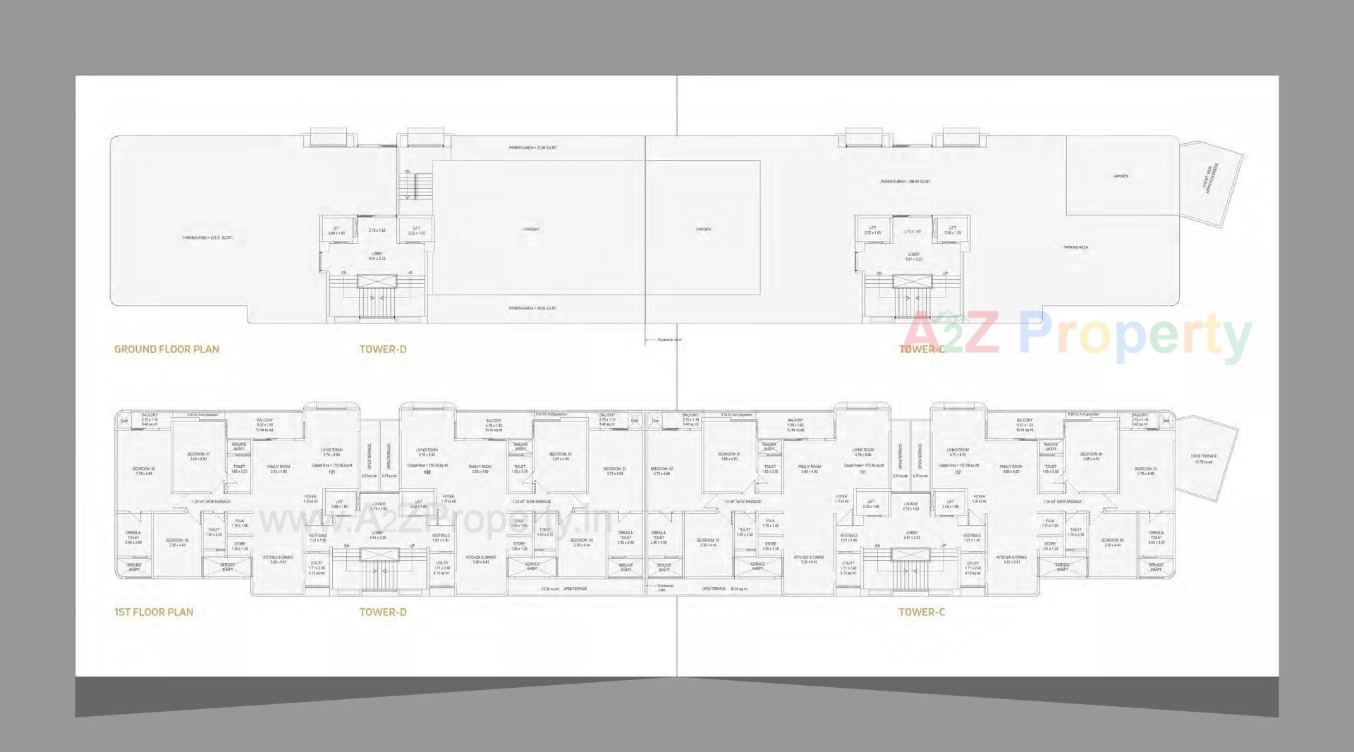 Layout of real estate project Nilamber Bellissimo located at Bhayli, Vadodara, Gujarat
