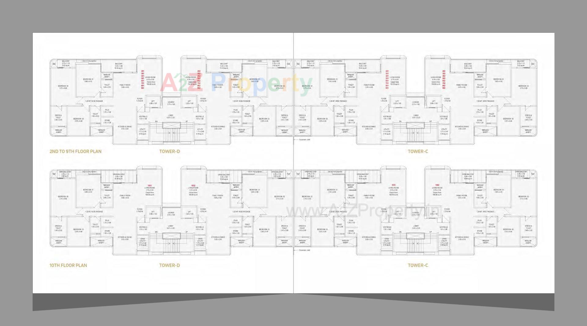 Layout of real estate project Nilamber Bellissimo located at Bhayli, Vadodara, Gujarat